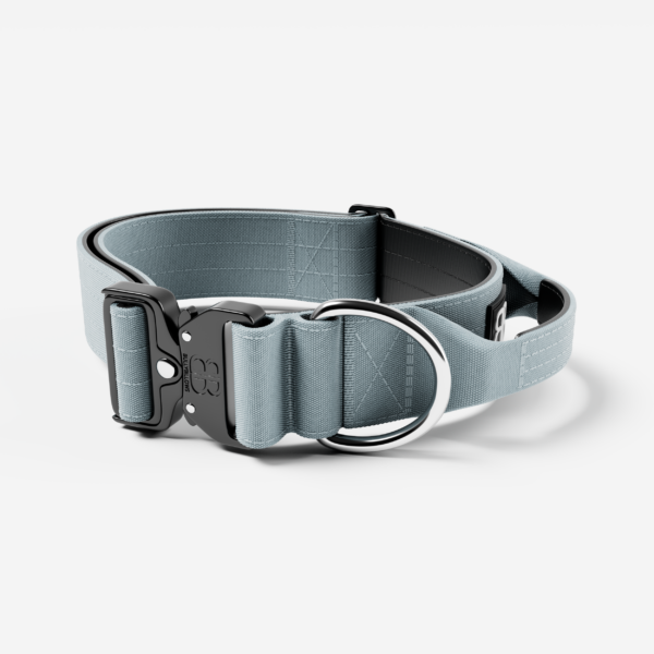 Bully Billows 5cm Combat Collar With Handle Metal Grey