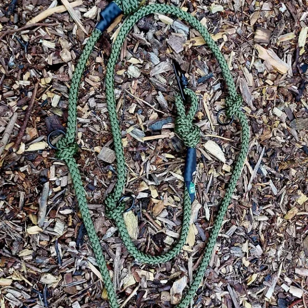Delta Commander - Training & Hands Free Rope Dog Lead 2 metre Khaki from Catdog Store
