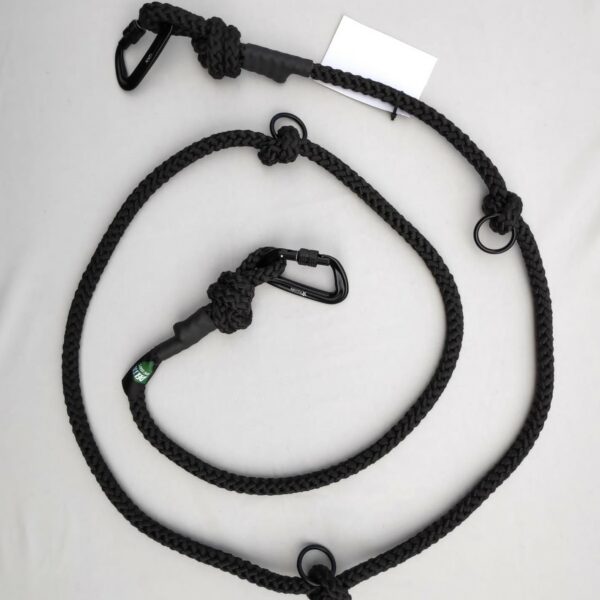 Delta Commander Training Lead 2 metre Black from Catdog Store