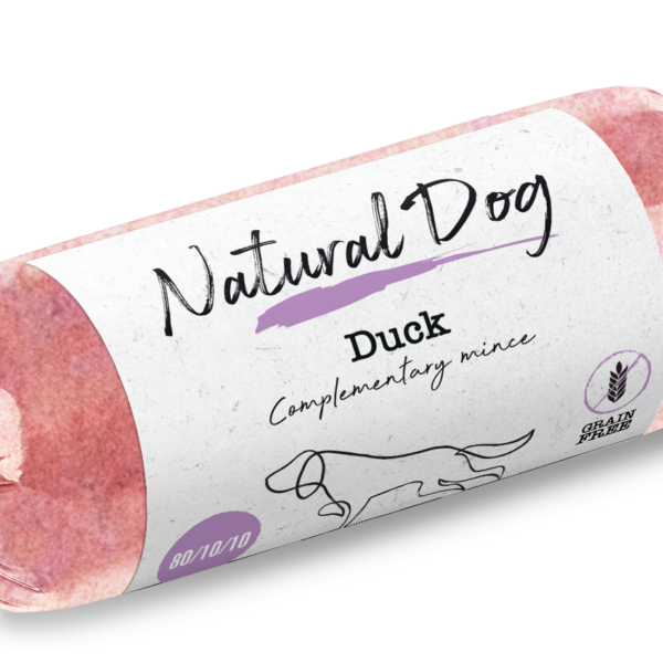 Natural Dog 80/10/10 | Duck | 500g Chub from Catdog Store