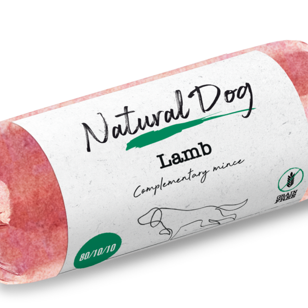 Natural Dog 80/10/10 | Lamb | 500g Chub from Catdog Store