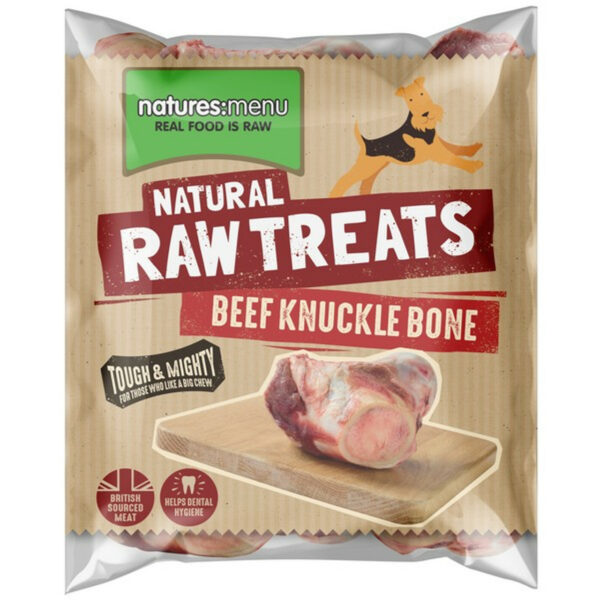 Natures Menu Frozen Beef Knuckle Bone Half from Catdog Store