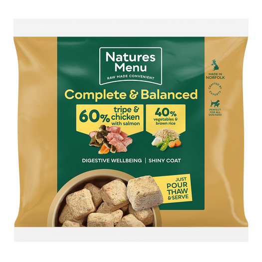 Natures Menu Frozen Nuggets Tripe and Chicken 1kg from Catdog Store