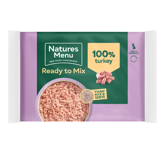 Natures Menu Frozen Block Turkey Mince 400g from Catdog Store