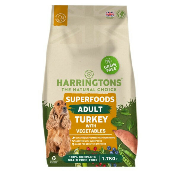Harringtons Adult Grain Free with Superfoods Dry Dog Food | Turkey | 1.7kg